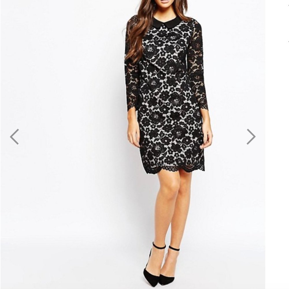 Ted Baker Ameera Scallop Hem Lace Dress